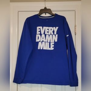 Nike, XL, long sleeve blue t-shirt